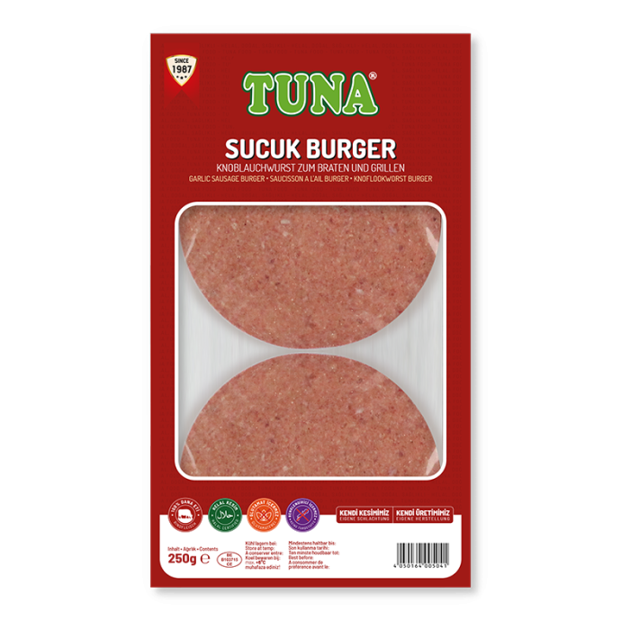 Garlic Sausage Burger | Sucuk Burger 250 g