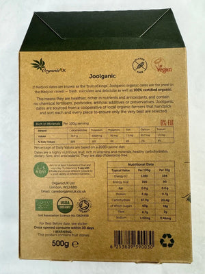 Joolganic 100% Organic Medjool Dates - 500g